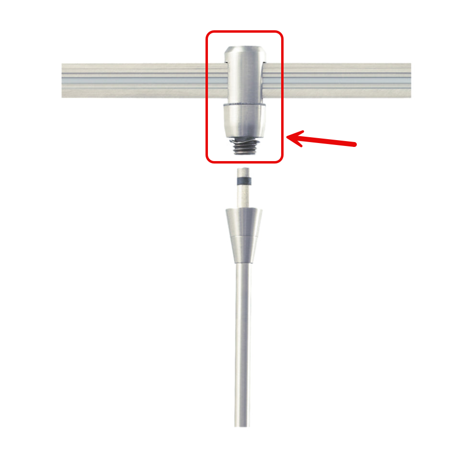 Tech Lighting 700MOCHED Monorail Freejack Connector By Visual Comfort