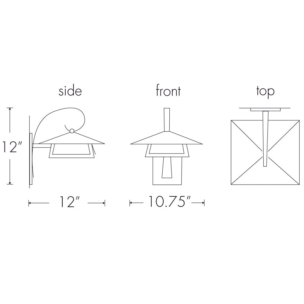Ultralights Lighting Profiles 0699 Exterior Sconce