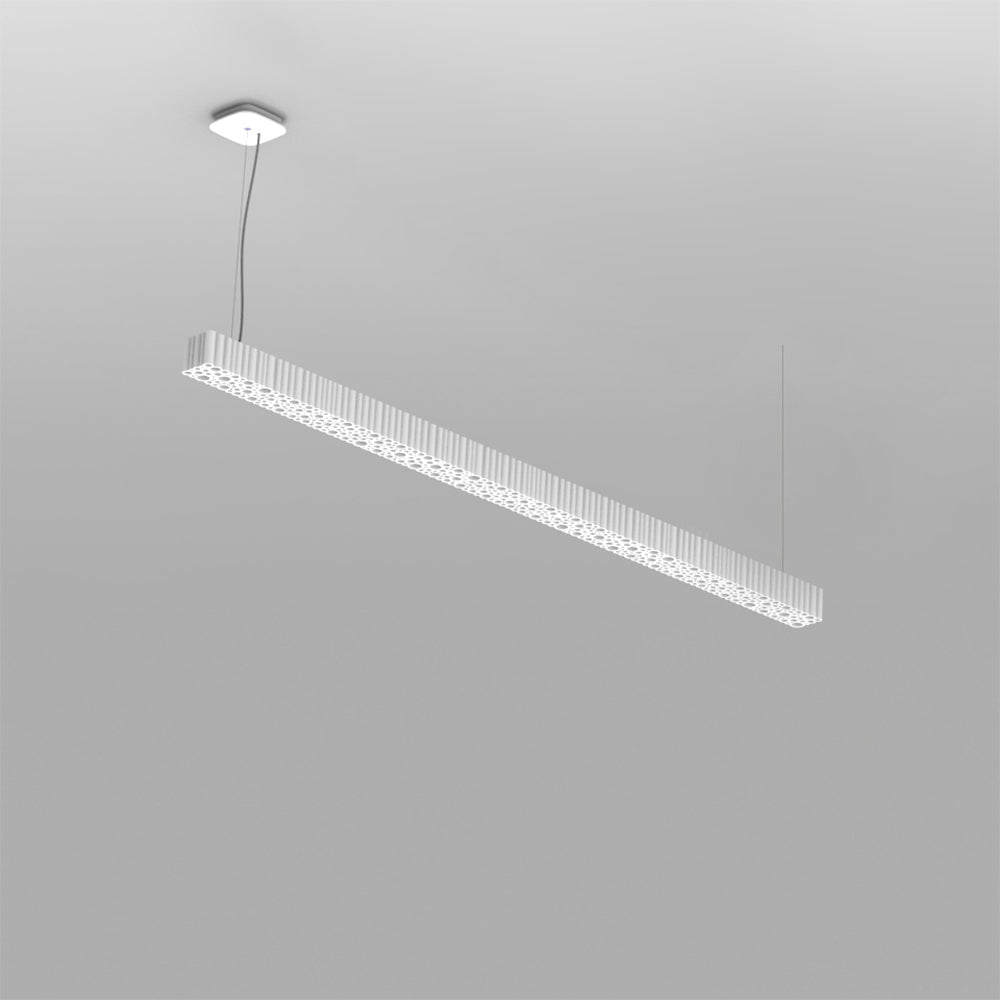 Artemide Calipso 43W 30K 90CRI Dim 2-Wire 120V White Linear 120 LED Suspension Light