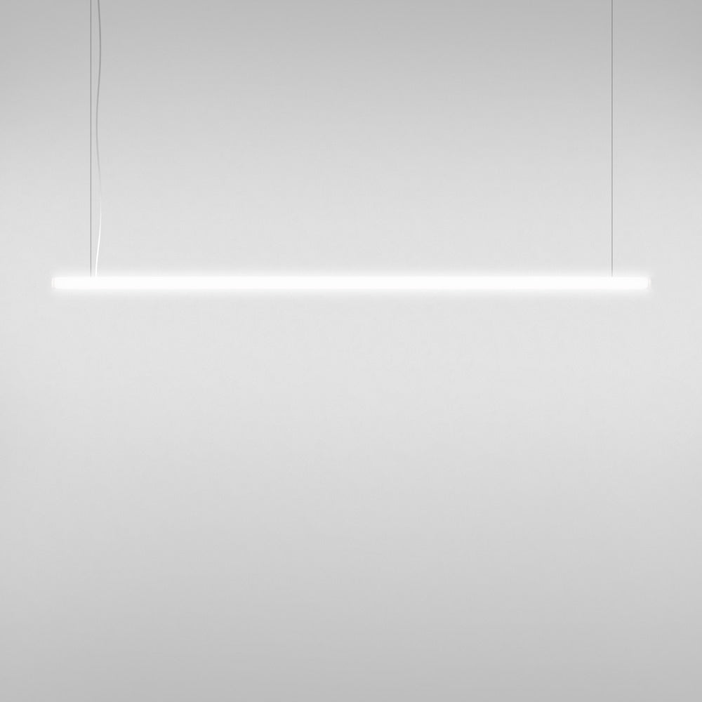Artemide Alphabet of Light 68W 30K 80CRI Dim 2-Wire/0-10V White Linear 240 LED Suspension Light