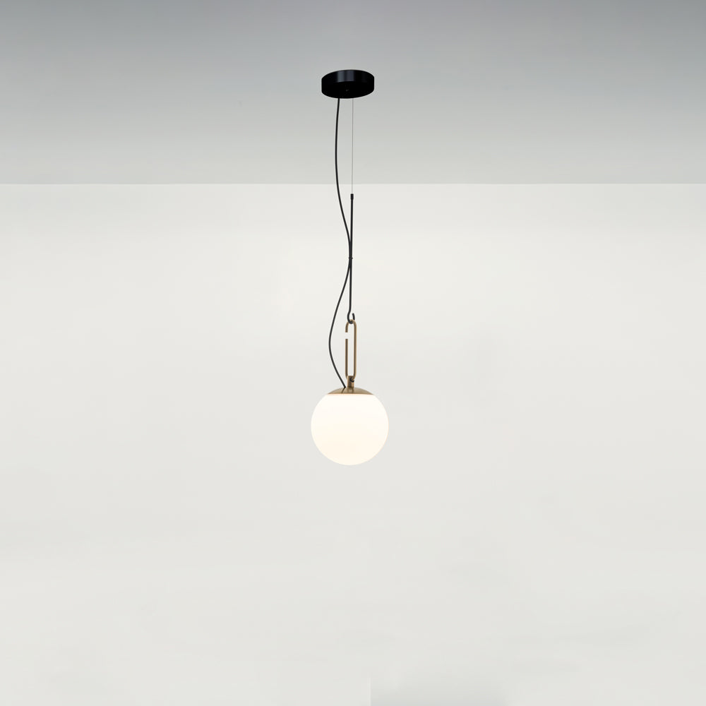 Artemide NH LED Max 15W E26 Gold Ext 20Ft 22 Suspension Light