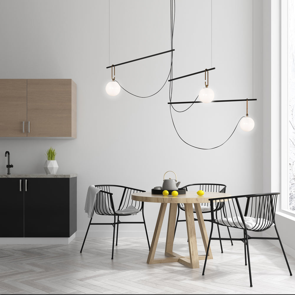 Artemide NH LED Max 15W E26 Gold Ext 20Ft 22 Suspension Light