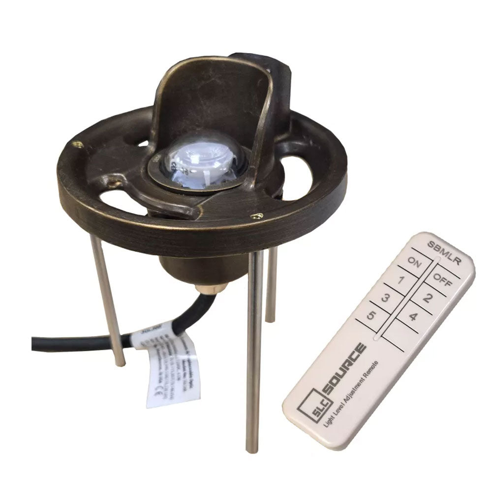 Cast Lighting IR Remote Multi Lumen Ground Light with Field Replaceable Beam Spread Optics