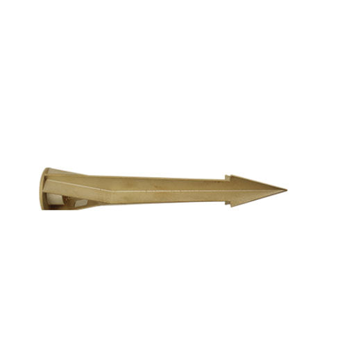 GM Lighting ILS LG Brass Stake 2"X10" Brass, Clear Coat Finish