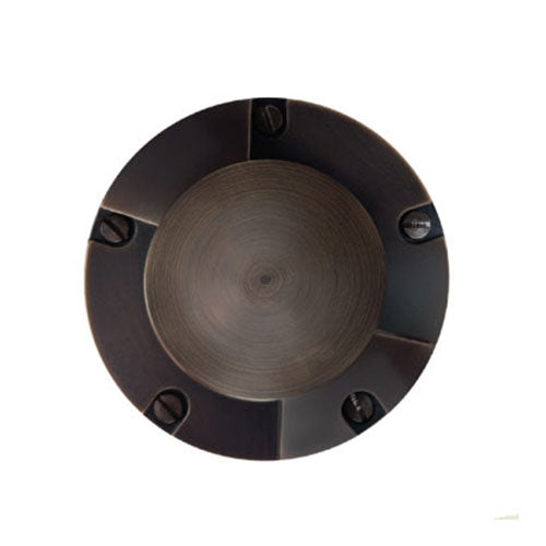 GM Lighting ILS In-Ground 2-Way Turret 5" Antique Brass Finish MR16 Lamp 8W Max on Gimbal
