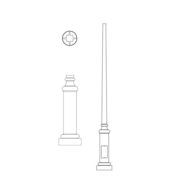 Hadco Urban P4000 Series Poles (P4020, P4030, P4031) Poles and Brackets