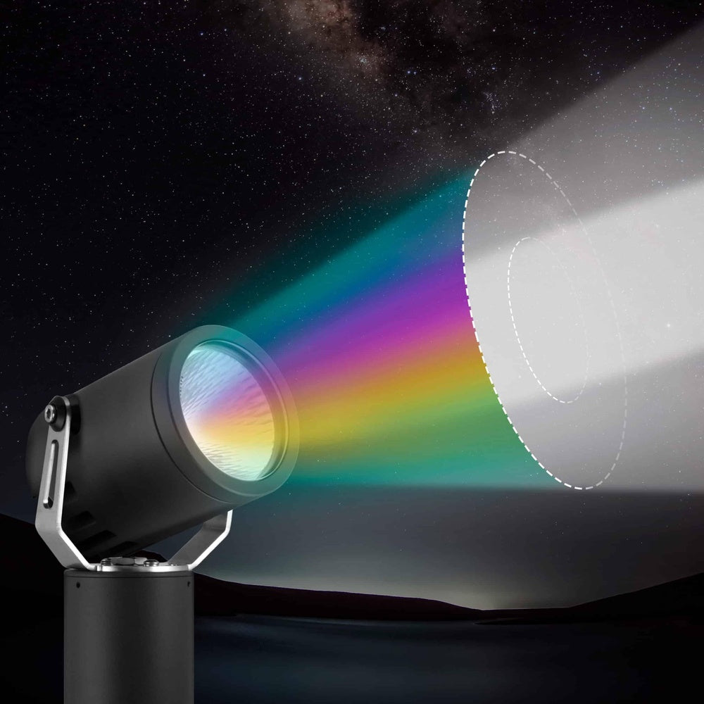 Hunza Ultra 35 Flange Mount Liquid Beam™ RGBW Pole Spot Light