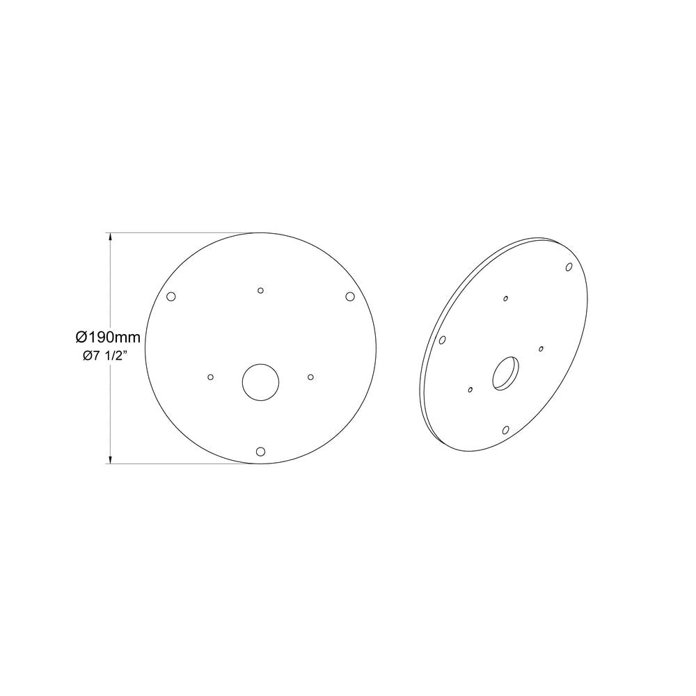 Hunza Ultra 50 Wall Plate