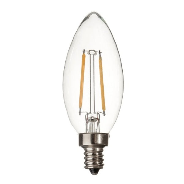 Lightcraft Outdoor LED Candelabra Filament Lamp - 2 Watt 2700K