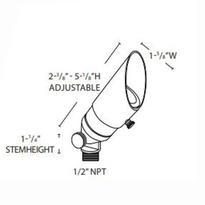 Lightcraft Outdoor Little Smoky Compact Accent MR11