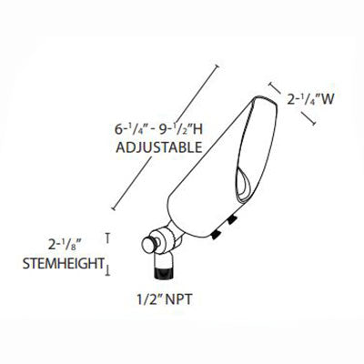 Lightcraft Outdoor Big Smoky MR16 Adjustable Accent Light
