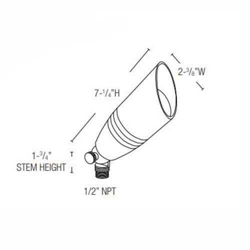 Lightcraft Outdoor Convex 16 Accent Light - Bronze - MR16