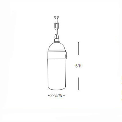 Lightcraft Outdoor Luna Hanging Pendant Light - Bronze-MR16