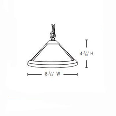 Lightcraft Outdoor Mica Opal Hanging Pendant Light - Bronze-SC