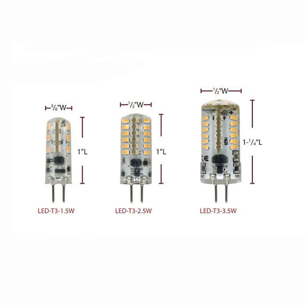 Lightcraft Outdoor Encapsulated T3 JC Bi Pin LED Lamp