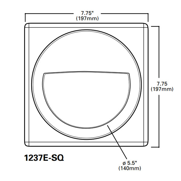 Lumiere Rio 1237E-SQ 12W LED Square Eyelid Fascia Step Light