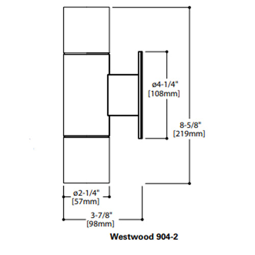 Lumiere Westwood 904-2 Dual Head Up and Down Wall Fixture 12V