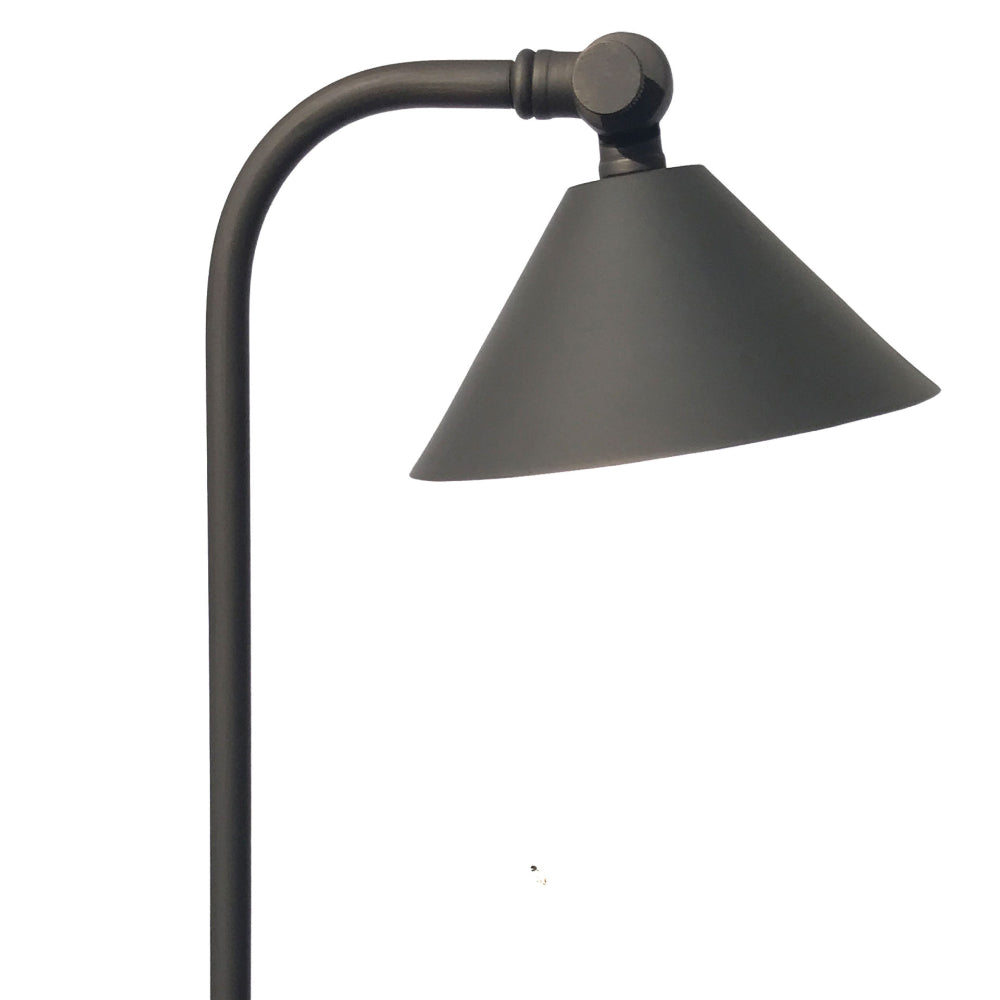 Lightcraft Outdoor Luna Flores Smooth Side Stem Path Light - Bronze -SC