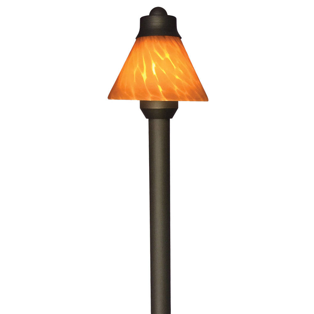 Lightcraft Mica Amber Poppy Post Path Light