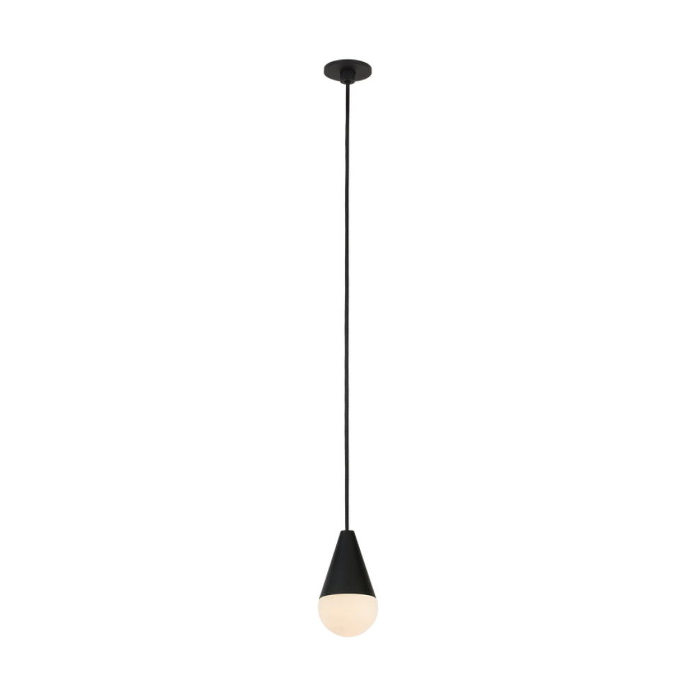 Visual Comfort Cupola Alabaster Port Alone Pendant