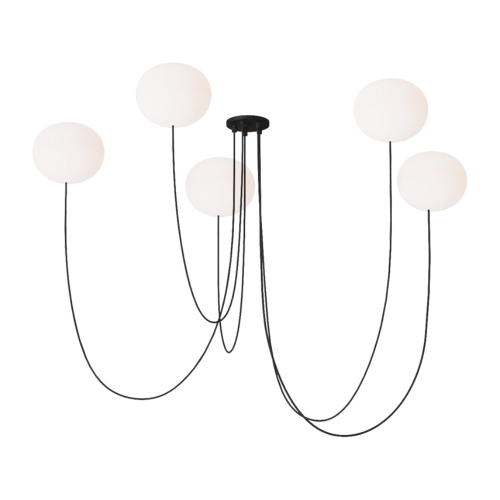 Visual Comfort Helium Medium 5 Light Chandelier