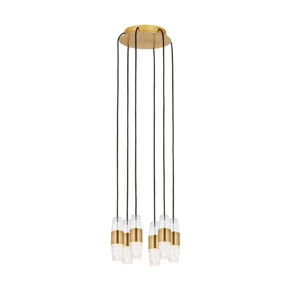 Visual Comfort Lassell Short 6 Light Chandelier