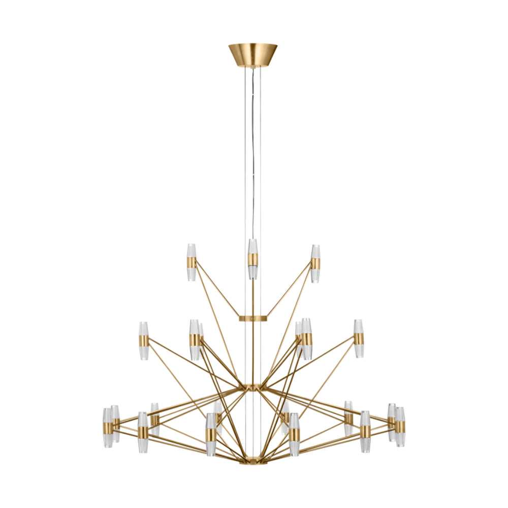 Visual Comfort Lassell Three Tier Tall X-Large Chandelier