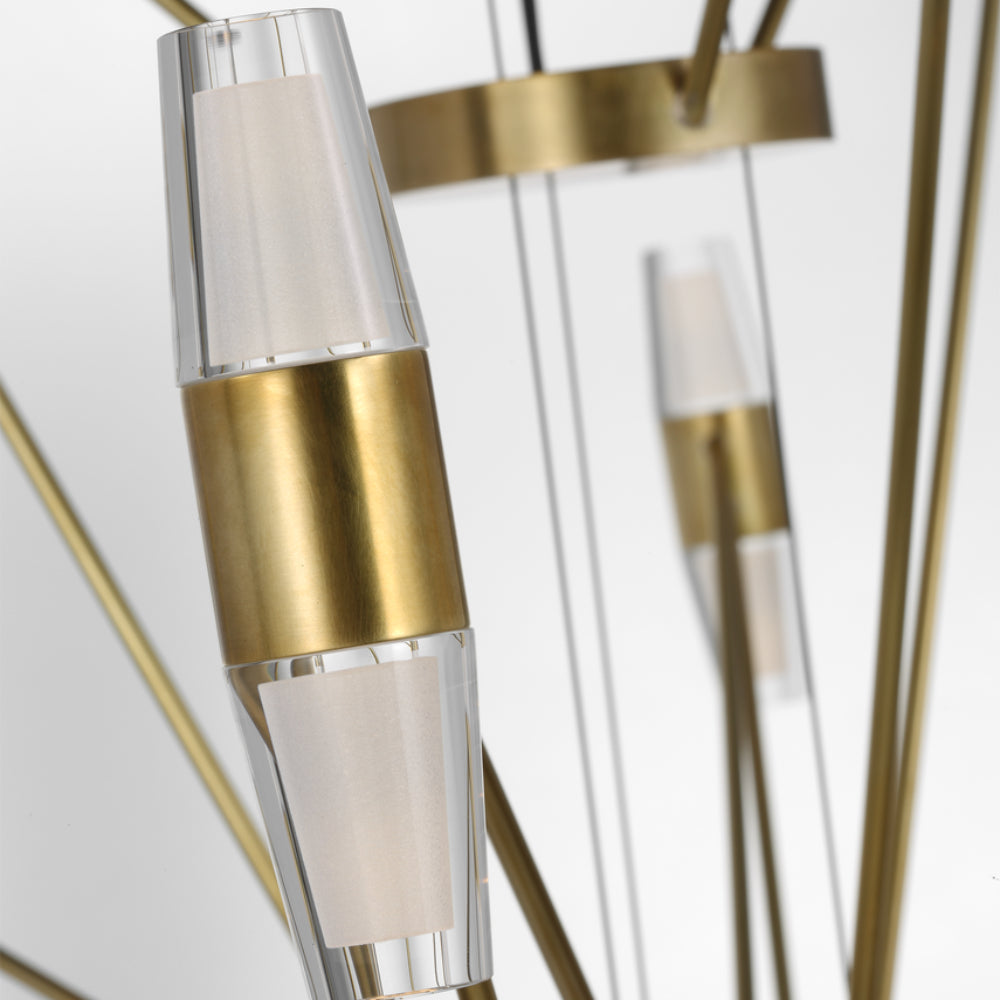 Visual Comfort Lassell Three Tier Tall X-Large Chandelier