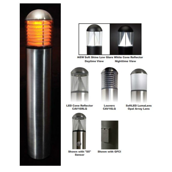 Pemco Lighting AmberLED Cavalier 16 Outdoor Bollard Light