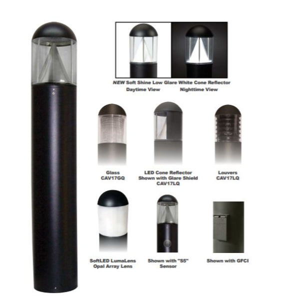 Pemco Lighting Cavalier 17 Outdoor Bollard Light
