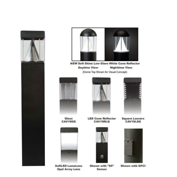 Pemco Lighting Cavalier 19 Outdoor Bollard Light