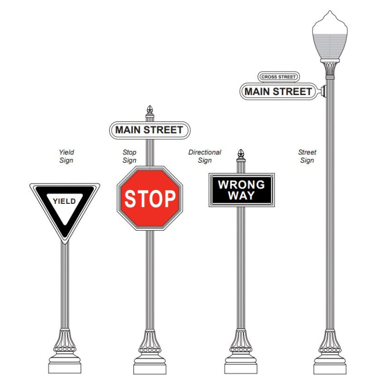 Pemco Lighting Outdoor Custom Street Signs Accessory