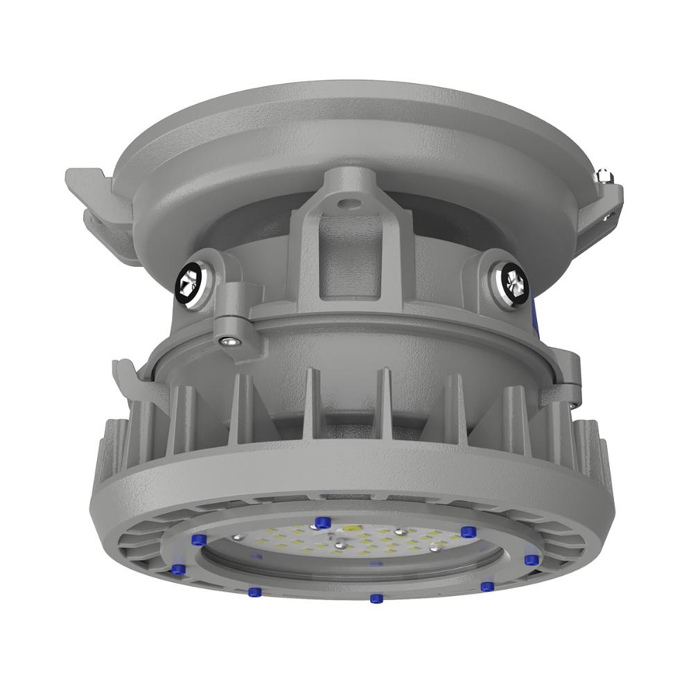 Red Sky Lighting Retrofit with Round Harsh Series Ceiling Light