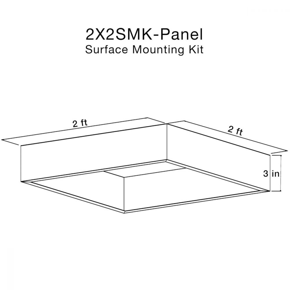 SLG Lighting Surface Mount Kit for Panels 1