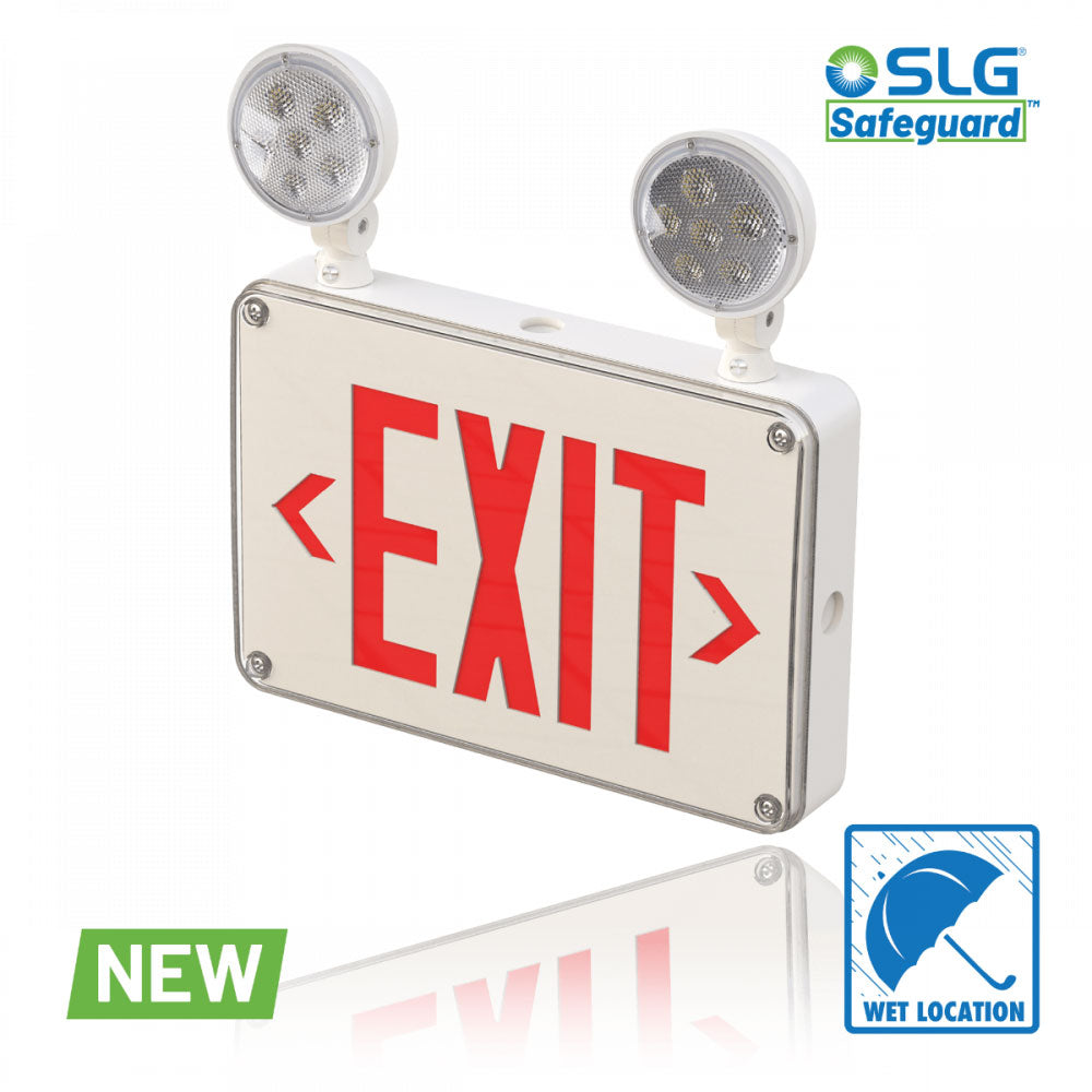 SLG Lighting Wet Location LED Emergency Light Combo