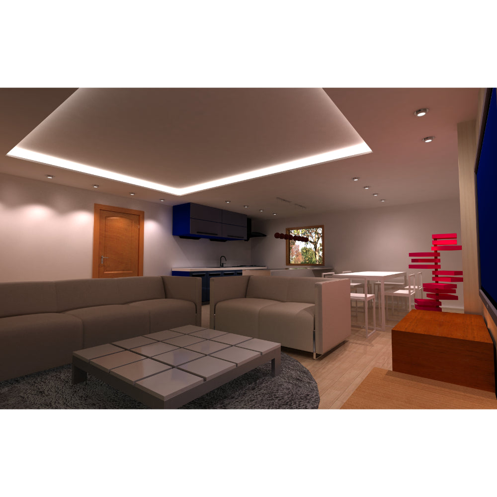 Specialty Lighting Industries Mosaic (Pocket) Open Cove Ceiling Light Additional Image 1