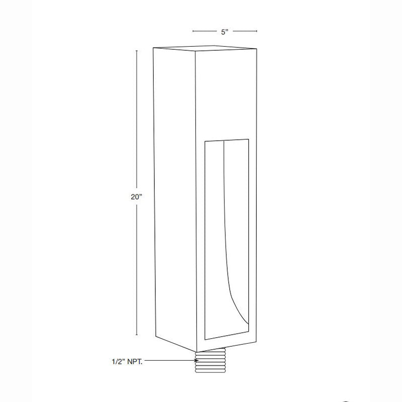 SPJ Lighting SPJ-CC520 Nichia Contemporary Bollard