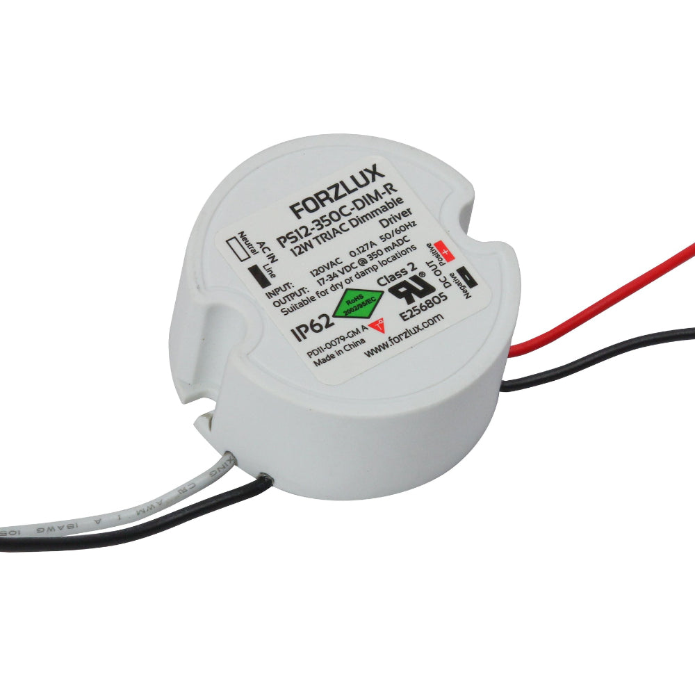 SPJ Lighting FB-PS12 Small Round Dimmable LED Driver