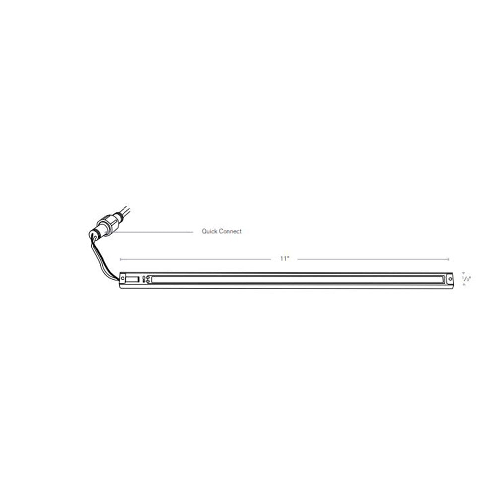 SPJ Lighting FB-LS11-650 6W 9-15V LED Strip 11 Inch