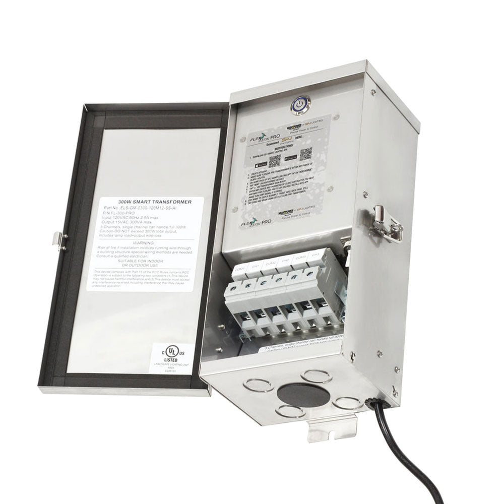 SPJ Lighting FL-300W-PRO Flex Link 300W PRO Transformer Stainless Steel