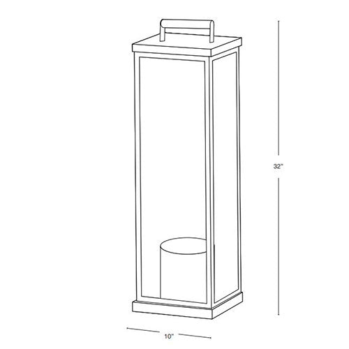 SPJ Lighting SPJ-PL32 Medium Base Column Mount Lantern