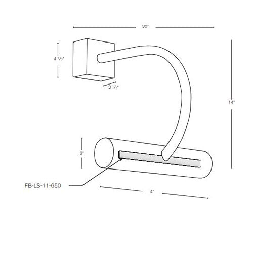 SPJ Lighting SPJ-PTL-W14 6W LED Wall Mount