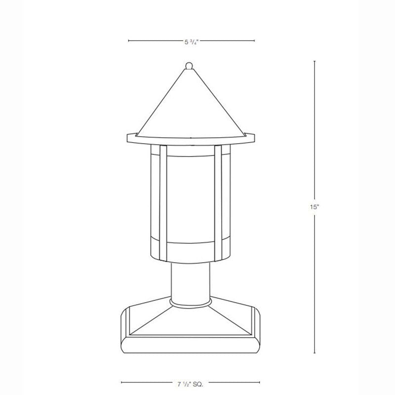 SPJ Lighting SPJ44-01A 8W Column Mount