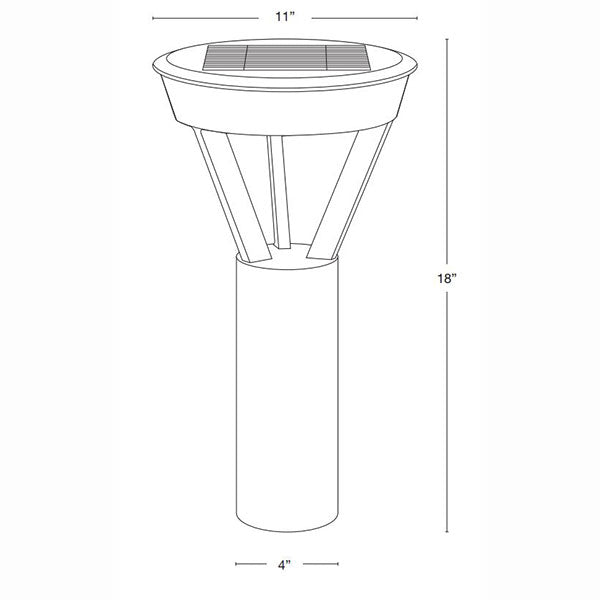 SPJ Lighting SPJ-SL18 LED Solid Brass Solar Light