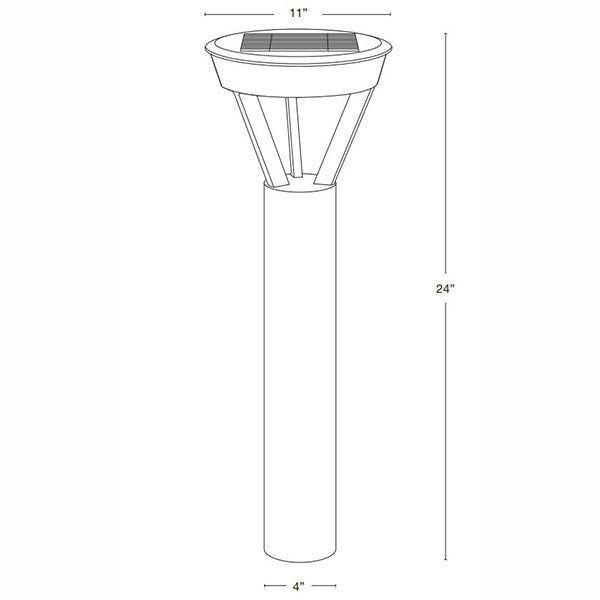 SPJ Lighting SPJ-SL24 LED Solid Brass Solar Light