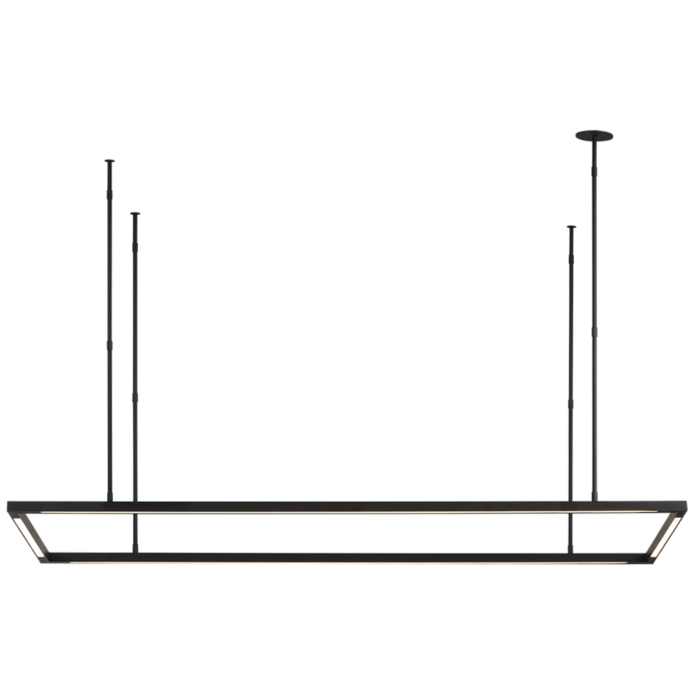 Tech Lighting Stagger Halo 50 Linear Suspension By Visual Comfort