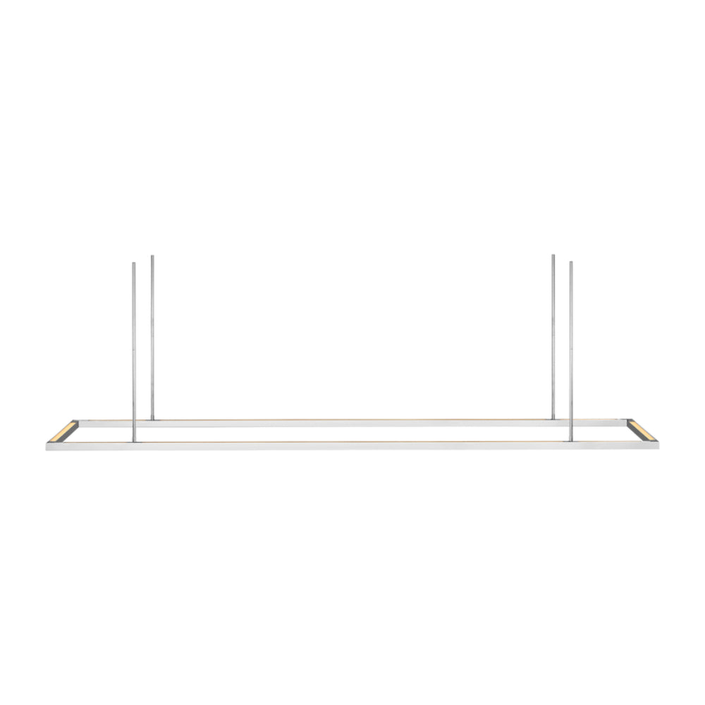 Tech Lighting Stagger Halo 84 Linear Suspension By Visual Comfort