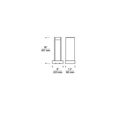 Tech Lighting 700OASYN Syntra 18 Outdoor Path By Visual Comfort