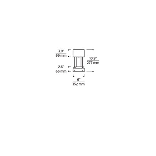 Tech Lighting 700OATUR Turbo 12 Outdoor Path By Visual Comfort