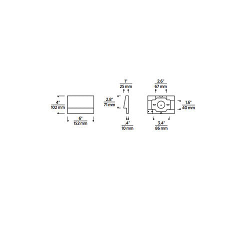 Tech Lighting 700OSKYSN Krysen Outdoor Wall/Step Light